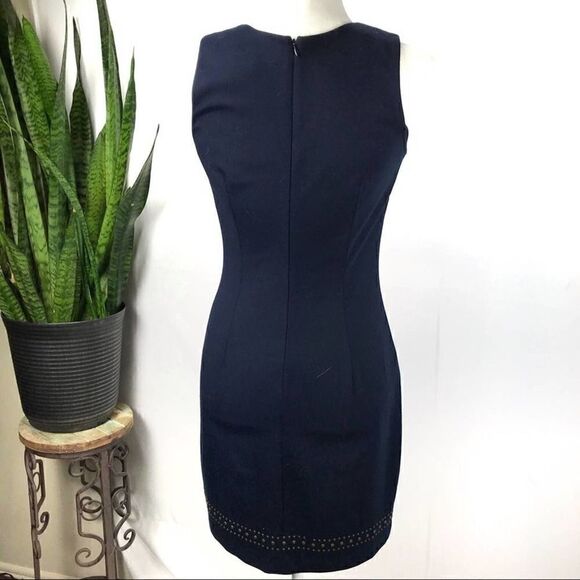 NICOLE MILLER Artelier Small Metal Stud Dress | Knee length sheath - Picture 5 of 13